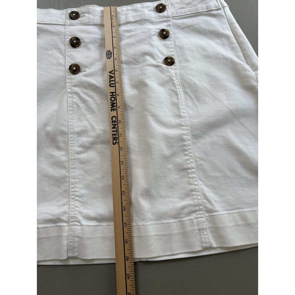 St Johns Bay Skirts White Size 14 Zip Pocket NEW No Tags. - Picture 7 of 9